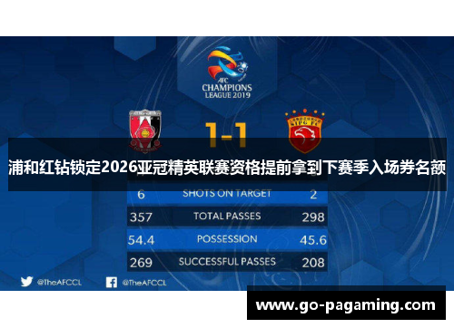 浦和红钻锁定2026亚冠精英联赛资格提前拿到下赛季入场券名额 浦和红钻锁定2026亚冠精英联赛资格提前拿到下赛季入场券名额
